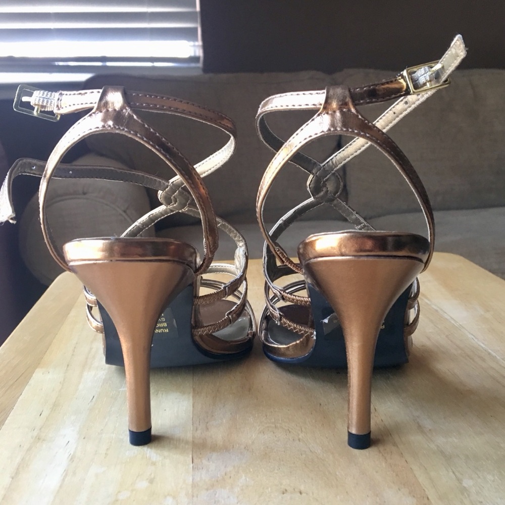 *Size 4* Bronze Strappy Sandals - Picture 3 of 6